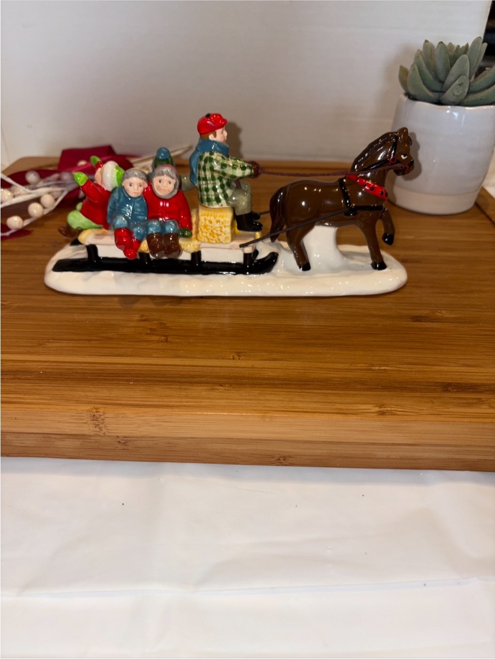 Department 56 Snow Village Hayride Retired in 1990